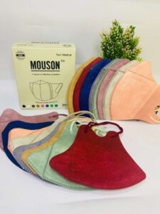 Masker Mouson Duckbill Garis Embos 4ply Masker Murah Dan Bagus