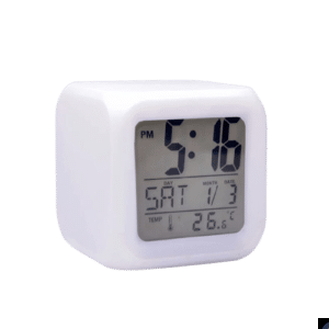 Zhfu Digital Clock Alarm Rgb Light Led